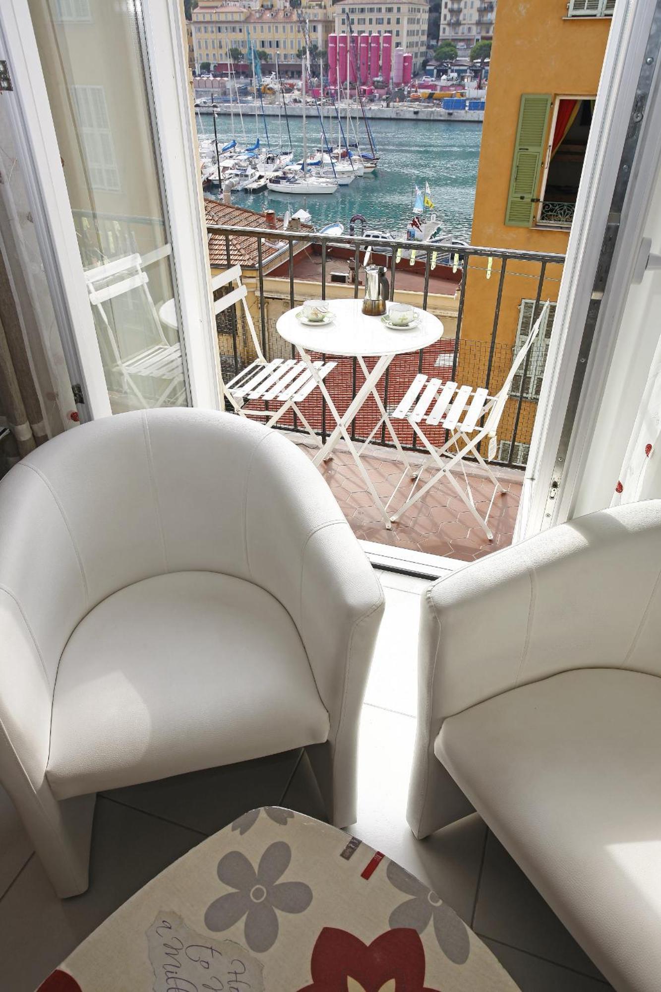Aigue-Marine - Superbe Appartement Vue Mer 4 Personnes Au Port De นีซ ภายนอก รูปภาพ